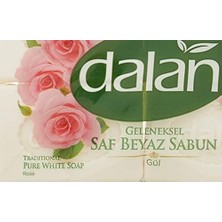 Mabelme Store Dalan Geleneksel Saf Beyaz Banyo Sabunu Gül 150X4 G