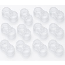 Kawin Ideal Baby Şeffaf Kapı Kolu Tamponu – Pvc Darbe Emici Kapı Koruyucu, Duvar Çarpma Önleyici, Sessiz Kapatma, Kolay Montaj (Standart, Adet, 12)