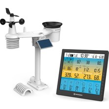 Hava Istasyonu, Kablosuz Dış Sensörlü, 7'si 1 Arada Solar Wlan 4cast, 6 Günlük Hava Tahmini ve Kapsamlı Diğer Meteorolojik Ölçüm Verileri
