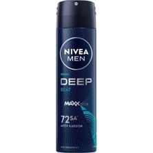 Mabelme Store Men Erkek Sprey Deodorant Deep Beat 150ML, 72 Saat Anti-Perspirant Koruma
