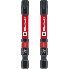 Mabelme Store Orijinal  Darbeli Bit Seti – 2 Parça, 60 Mm, T40 (S2 Çelik, Çift Torsiyon Bölgesi, Yüksek Dayanıklılık, Kırmızı Renk Halkası, E 6.3 Sap) - 49132200
