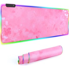 Rgb Oyun Mouse Pad, 12 Aydınlatma Modlu Büyük LED Mouse Pad, Oyun Klavyesi Kaymaz Kauçuk Taban Pc Oyun Masası Pedi, Oyuncular Için Optimize Edilmiş, 3