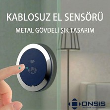 Kawin Genel 1 Kontroller 1 Anahtar Kablosuz Dokunmatik Kapı Açma Sensörü - El Dokumatik Hijyenik Buton ve Controller