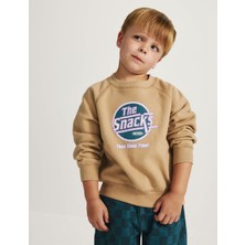 Marks & Spencer Grafik Baskılı Pamuklu Sweatshirt