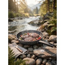 Polochef Silver Stone Ultra Güçlü Granit Tava 30 cm