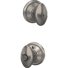 Kawin Schlage F40VSIE619 Siena Gizlilik Topuzu, Saten Nikel
