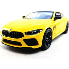 Kinsmart Dianomi Bmw M8 Competition Coupe Livery Edition Sarı 13 cm 1/38 Model Araba