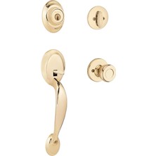Kawin Kwikset 96870-091 Dakota Tek Silindirli Kulp ve Parlak Pirinç Akıllı Anahtar Özellikli Tylo Topuz