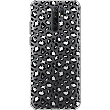 Mobilpad Redmi 9 Uyumlu Leopar Desenli Şeffaf Telefon Kılıfı