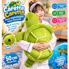 Aksoy Toys Caretta Caretta Deniz Kaplumbağası Peluş Yumuşak Dolgulu Uyku Arkadaşı Jumbo 50 cm