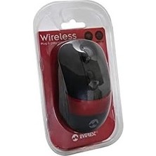 Mabelme Store Sm-18 USB Siyah/kırmızı 2.4ghz Optik Kablosuz Mouse