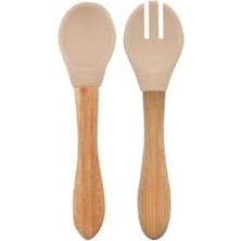 Mabelme Store Mama Kaşığı + Çatal - Bubble Beige