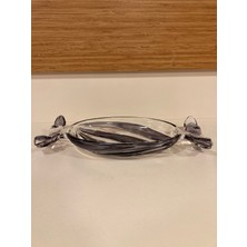 Plus Home Şekerlik Kesme Cam Yatay Model Büyükboy Çapı 33X15 cm Renk Füme Şeffaf