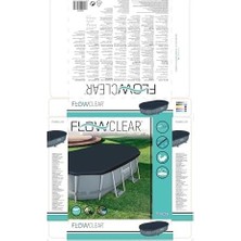 Mabelme Store Flowclear Pvc Branda, Gri, Power Steel Havuz Için