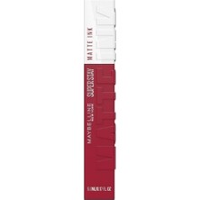 Mabelme Store New York Super Ink Likit Mat Ruj - 80 Ruler (Kırmızı/pembe)