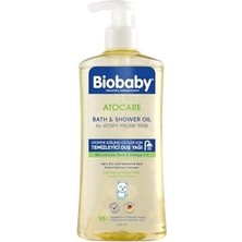 Mabelme Store Biobaby Atocare Duş Yağı 500 ml – Atopiye Eğilimli Bebek Ciltleri Için, Seramid Kompleksli, Omega 3-6, Yulaf Ekstresi ve Prebiyotik Içerikli Temizleyi