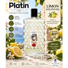 Platin Kolonyaları 200 Ml. Italyan Baklava Dilimli Cam Şişe Limon Kolonyası