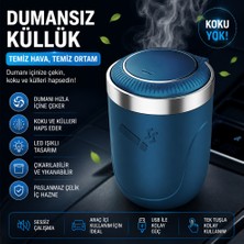 Gurada LED Işıklı Kapaklı Araç Oto Küllüğü Duman Emici Kokusuz Çıkarılabilir Hazneli