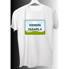 Elfi Kendin Tasarla Kişiye Özel Baskılı Tişört – Beyaz Polyester Kısa Kollu Bisiklet Yaka