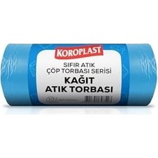 Mabelme Store Kağıt Atıklar Çöp Torbası 10'lu 80×110 Cm, Yırtılmaz, Geniş Kapasite, Çift Katlı, Geri Dönüştürülebilir Kağıt Atıklar Çöp Poşeti, Kırtasiye, Matb