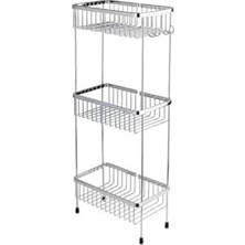 Mabelme Store Prime Duş Raf Sistemi Krom Renk 647X150X273 mm