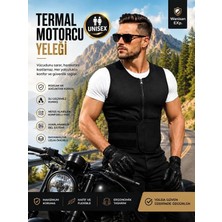 Ankaflex Termal Isı Ylıtımlı Motorcu Koruma Yeleği Motorcu Rüzgar Soğuk Sıvı Geçirmez Ceketi