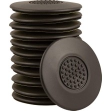 Kawin Softtouch 2 1/2" Yuvarlak Kendinden Yapışkanlı Tutucu Pedler - Yüzeyleri Korur, Mobilyaları Yerinde Tutun, Kahverengi (12'li Paket)