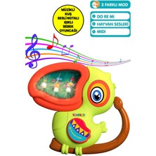 Toyfest Kuş Sesleri Çıkaran Işıklı Notalı Ninnili Müzikli Ağackakan Interaktif Bebek Eğitici Tuşlu Oyuncak