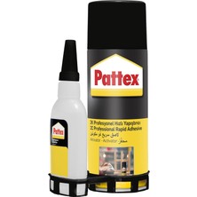 Kawin Pattex Profesyonel Hızlı Yapıştırıcı, Çift Komponentli, Görünmez Onarım Için Şeffaf, Isıya Dayanıklı Güçlü, 400ML Aerosol + 70ML Siyano Yapıştırıcı