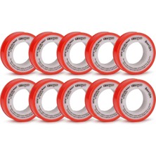 Kawin Genel Rayno Ptfe Teflon Bant 10 Adet 8mm x 12M | Su ve Gaz Tesisatı Için Sızdırmazlık Bandı | Yüksek Dayanım 10 Adet