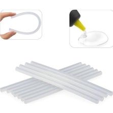 Kawin Genel Ince Mum Silikon Çubuk 7.5 mm x 150 mm (20 Adet) | Şeffaf Sıcak Silikon Mum | Sıcak Silikon Tabancası Için Uyumlu Yapıştırıcı Çubuklar