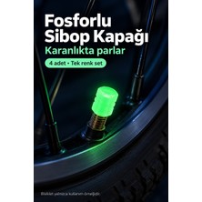 Evgereçlerim Fosforlu Sibop Kapağı 4 Adet Karanlıkta Parlayan Araç Motosiklet