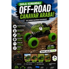 Craftivio Uzaktan Kumandalı Şarjlı Off-Road Canavar Araba 2.4 Ghz Güçlü Süspansiyonlu
