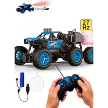 Craftivio Uzaktan Kumandalı Şarjlı 6 Tekerlekli Off-Road Arazi Aracı Duman Atan Drift Arabası 1:18 Ölçek