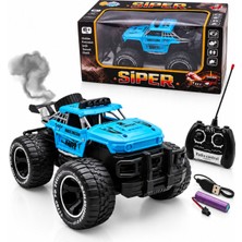 Craftivio Siper Uzaktan Kumandalı Şarjlı Araba Duman Efektli Off-Road Arazi Aracı