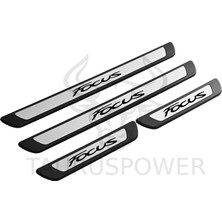 Ford Focus 2011–2018 Uyumlu Abs+Krom Kapı Eşik Koruması 4 Parça – Abs + Paslanmaz Çelik