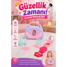 Craftivio Eğitici Çantalı Kız Çocuk Oyuncak Makyaj Seti 3+ Yaş (20 Cm)