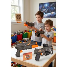 Craftivio Ikili Sünger Atan Dart Tabancası Seti - 16 Dart Hediyeli