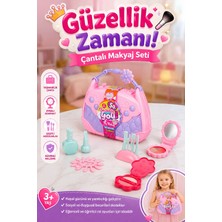 Craftivio Eğitici Çantalı Kız Çocuk Oyuncak Makyaj Seti 3+ Yaş (20 Cm)