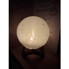 Ofis 3D Ay Formlu Dekoratif Tealight Mumluk