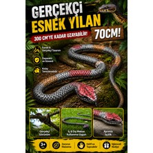 Craftivio Gerçekçi Esnek Yılan 70 cm - 300 cm Uzayabilen Şaka Yılanı (3+ Yaş)