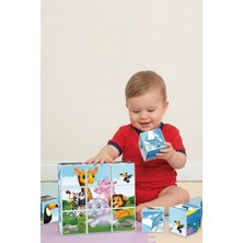 Craftivio Eğitici Resimli Küpler 9 Parça Bebek Puzzle 6 Farklı Görsel 1 Yaş ve Üzeri Zeka Geliştirici