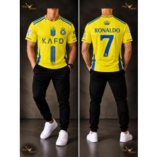 Belirtilmemiş Al Nassr Cristiano Ronaldo Sarı Renk Iç Saha Kısa Kol Forma