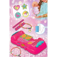 Craftivio Brightzz Takı Dokuma Makinesi | Eğitici Kız Çocuk Boncuk ve Bileklik Tasarım Seti