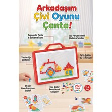 Craftivio Arkadaşım Çantalı Çivi Oyunu 260 Parça Eğitici Mozaik Puzzle Seti 3+ Yaş