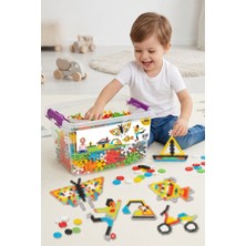 Craftivio Eğitici 500 Parça Çiçek Puzzle Kutulu Yapı Blokları Zeka Geliştirici Oyuncak Seti (3+ Yaş)
