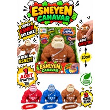 Craftivio Stretchy Monster Süper Esnek Goril Figürü 20 cm Sıkıştırılabilir Stres Oyuncağı
