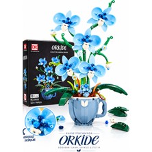 Craftivio Kahve Fincanında Mavi Orkide Yapım Seti 567 Parça Botanik Koleksiyonu 8+ Yaş