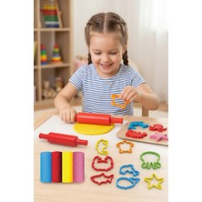 Craftivio Art Craft Deniz Canlıları Oyun Hamuru Seti 4 Renk 200 gr Eğitici Kalıplı Oyuncak 3+ Yaş