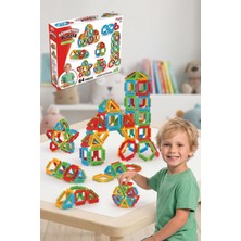 Craftivio Eğitici Geometrik Yapı Blokları 64 Parça Zeka Geliştirici Puzzle Tak Çıkar Oyuncak 3+ Yaş